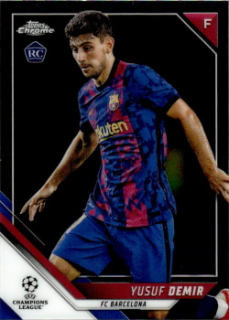 Yusuf Demir FC Barcelona Topps UEFA Champions League Chrome 2021/22 #62