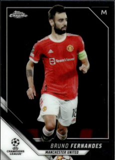 Bruno Fernandes Manchester United Topps UEFA Champions League Chrome 2021/22 #73