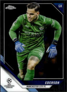 Ederson Manchester City Topps UEFA Champions League Chrome 2021/22 #76