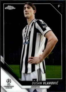 Dusan Vlahovic Juventus FC Topps UEFA Champions League Chrome 2021/22 #86
