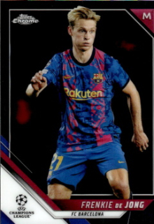 Frenkie de Jong FC Barcelona Topps UEFA Champions League Chrome 2021/22 #93