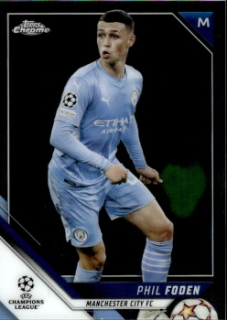 Phil Foden Manchester City Topps UEFA Champions League Chrome 2021/22 #129