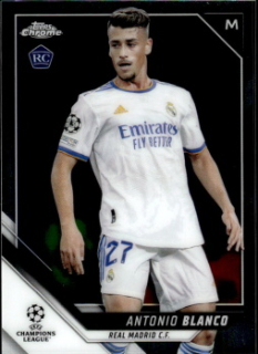 Antonio Blanco Real Madrid Topps UEFA Champions League Chrome 2021/22 #154
