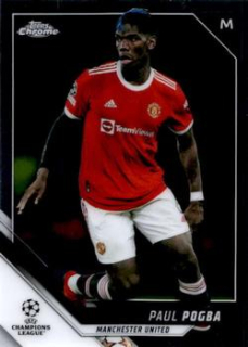 Paul Pogba Manchester United Topps UEFA Champions League Chrome 2021/22 #155