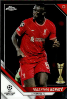 Ibrahima Konate Liverpool Topps UEFA Champions League Chrome 2021/22 #183