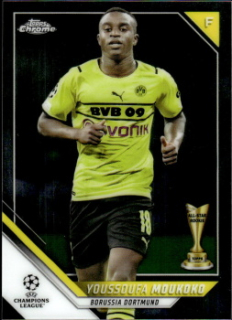 Youssoufa Moukoko Borussia Dortmund Topps UEFA Champions League Chrome 2021/22 #194