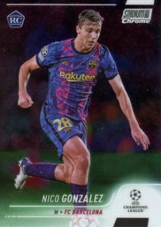 Nico Gonzalez FC Barcelona Topps Stadium Club Chrome UEFA Champions League 2021/22 #28