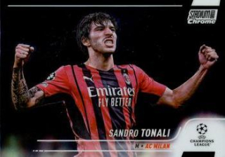 Sandro Tonali A.C. Milan Topps Stadium Club Chrome UEFA Champions League 2021/22 #55