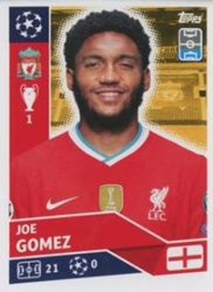 Joe Gomez Liverpool samolepka UEFA Champions League 2020/21 #LIV05