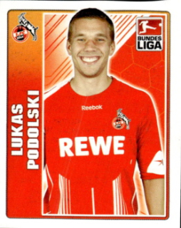Lukas Podolski 1. FC Koln samolepka Topps Bundesliga 2009/10 #244
