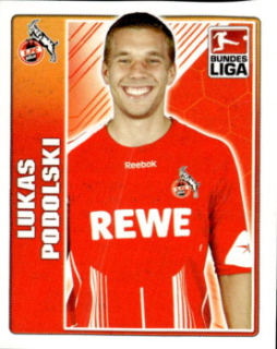 Lukas Podolski 1. FC Koln samolepka Topps Bundesliga 2009/10 #244