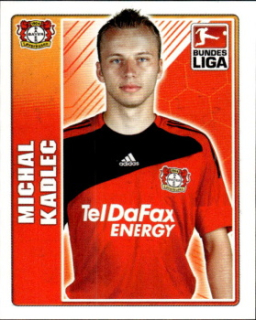 Michal Kadlec Bayer 04 Leverkusen samolepka Topps Bundesliga 2009/10 #259