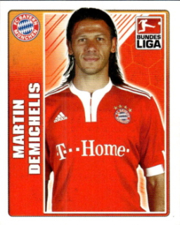 Martin Demichelis Bayern Munchen samolepka Topps Bundesliga 2009/10 #318