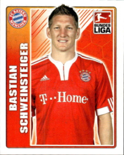 Bastian Schweinsteiger Bayern Munchen samolepka Topps Bundesliga 2009/10 #323