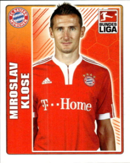 Miroslav Klose Bayern Munchen samolepka Topps Bundesliga 2009/10 #329
