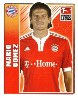 Mario Gomez Bayern Munchen samolepka Topps Bundesliga 2009/10 #331