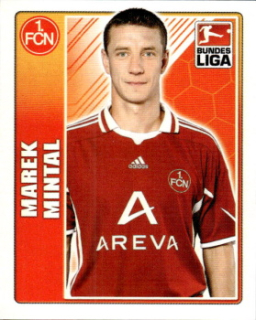 Marek Mintal 1. FC Nurnberg samolepka Topps Bundesliga 2009/10 #343
