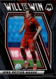 Jens Petter Hauge Norway Panini Mosaic Road to World Cup 2022 Will to Win #24w