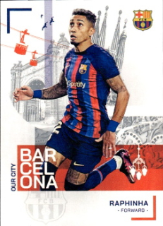 Raphinha FC Barcelona Topps FC Barcelona Team Set 2022/23 Our City #25