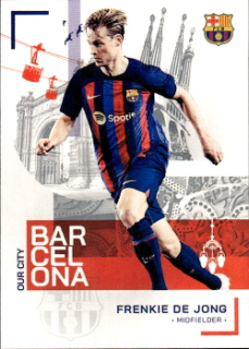 Frenkie de Jong FC Barcelona Topps FC Barcelona Team Set 2022/23 Our City #27