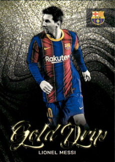 Lionel Messi FC Barcelona Topps FC Barcelona Team Set 2022/23 Gold Drip #50