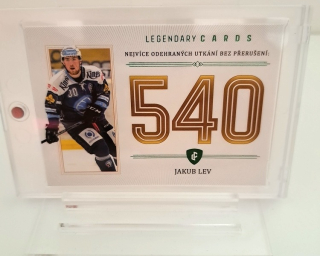 Jakub Lev Plzen LC 2023 Rekordy ELH Základní část Emerald /5 #ZC-WS3