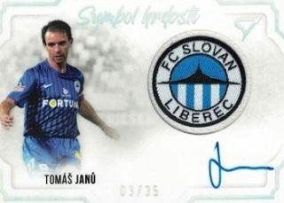 Tomas Janu Slovan Liberec Dekady Fotbalove Ligy 2023 SportZoo Symbol Hrdosti Auto Patch /35 #SH-TJ