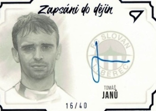Tomas Janu Slovan Liberec Dekady Fotbalove Ligy 2023 SportZoo Zapsani do dejin Auto /40 #S-TJ