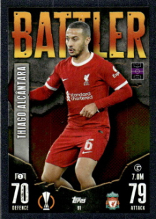 Thiago Alcantara Liverpool 2023/24 Topps Match Attax ChL Battler #91