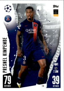 Presnel Kimpembe Paris Saint-Germain 2023/24 Topps Match Attax ChL #178
