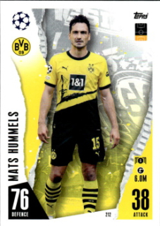 Mats Hummels Borussia Dortmund 2023/24 Topps Match Attax ChL #212