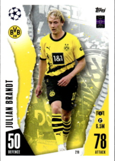 Julian Brandt Borussia Dortmund 2023/24 Topps Match Attax ChL #219