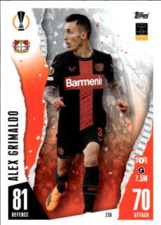 Alex Grimaldo Bayer 04 Leverkusen 2023/24 Topps Match Attax ChL #239