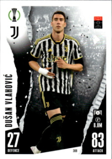 Dusan Vlahovic Juventus FC 2023/24 Topps Match Attax ChL #369