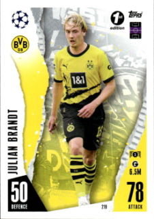 Julian Brandt Borussia Dortmund 2023/24 Topps Match Attax ChL 1st edition #219