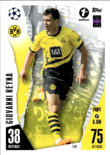 Giovanni Reyna Borussia Dortmund 2023/24 Topps Match Attax ChL 1st edition #220