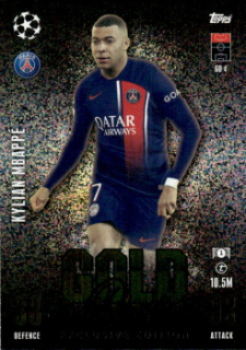 Kylian Mbappe Paris Saint-Germain 2023/24 Topps Match Attax ChL Gold Dust Exclusive Edition #GD4