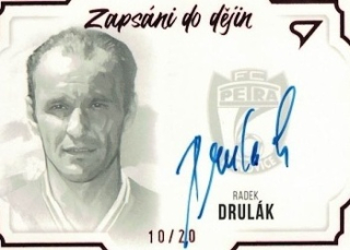 Radek Drulak Drnovice Dekady Fotbalove Ligy 2023 SportZoo Zapsani do dejin Auto /20 #S-RD