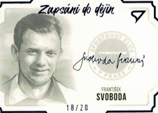 Frantisek Svoboda Slavia Dekady 2023 SportZoo Zapsani do dejin Auto /20 #S-FS