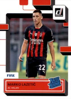 Marko Lazetic A.C. Milan Panini Donruss Soccer 2022/23 Rated Rookies #176