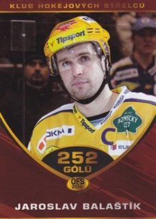 Jaroslav Balastik OFS Premium 2011 Klub hokejovych strelcu RED #10