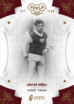 Vaclav Masek Dukla Praha Bravo Dukla Legendary Cards Base Gold #BA-MAV