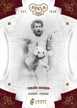 Zdenek Nehoda Dukla Praha Bravo Dukla Legendary Cards Base Gold #BA-NEZ