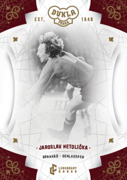 Jaroslav Netolicka Dukla Praha Bravo Dukla Legendary Cards Base Gold #BA-NEA