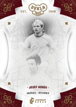 Josef Novak Dukla Praha Bravo Dukla Legendary Cards Base Gold #BA-NOJ