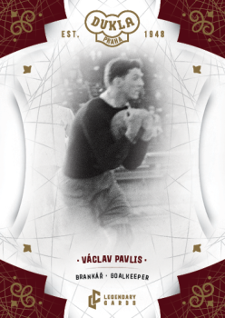 Vaclav Pavlis Dukla Praha Bravo Dukla Legendary Cards Base Gold #BA-PAV