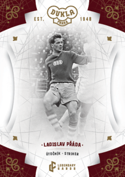 Ladislav Prada Dukla Praha Bravo Dukla Legendary Cards Base Gold #BA-PRL