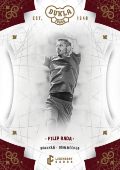 Filip Rada Dukla Praha Bravo Dukla Legendary Cards Base Gold #BA-RAF