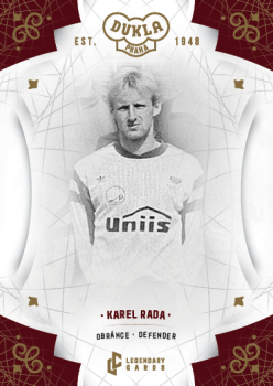 Karel Rada Dukla Praha Bravo Dukla Legendary Cards Base Gold #BA-RAK