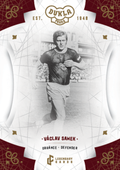 Vaclav Samek Dukla Praha Bravo Dukla Legendary Cards Base Gold #BA-SAV